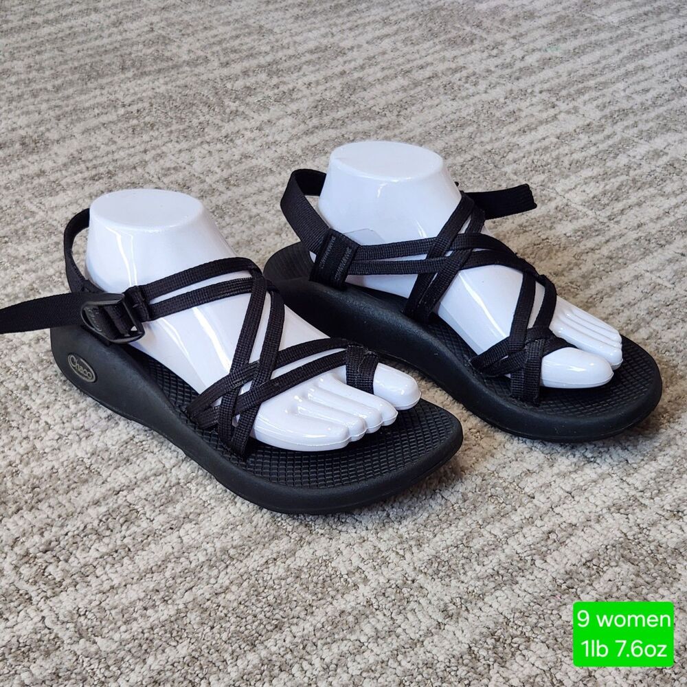Chaco womens black sandals size 9